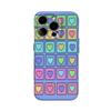 Heart Square Puzzle Phone Case for IPhone 16 15 14 13 12 11 X XS XR XSMAX 7 8 Pro Max Plus Double-layer Back Cover