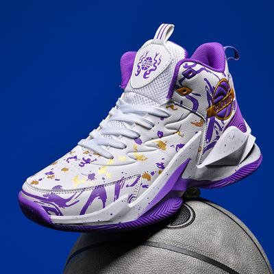 Winter Leather High-top Basketball Shoes, Boots, Youth Students, Cement Training Games, Actual Field Sports Shoes