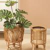 With Legs Flower Stand Plaited Flower Pot Shelf High Value Flower Basket