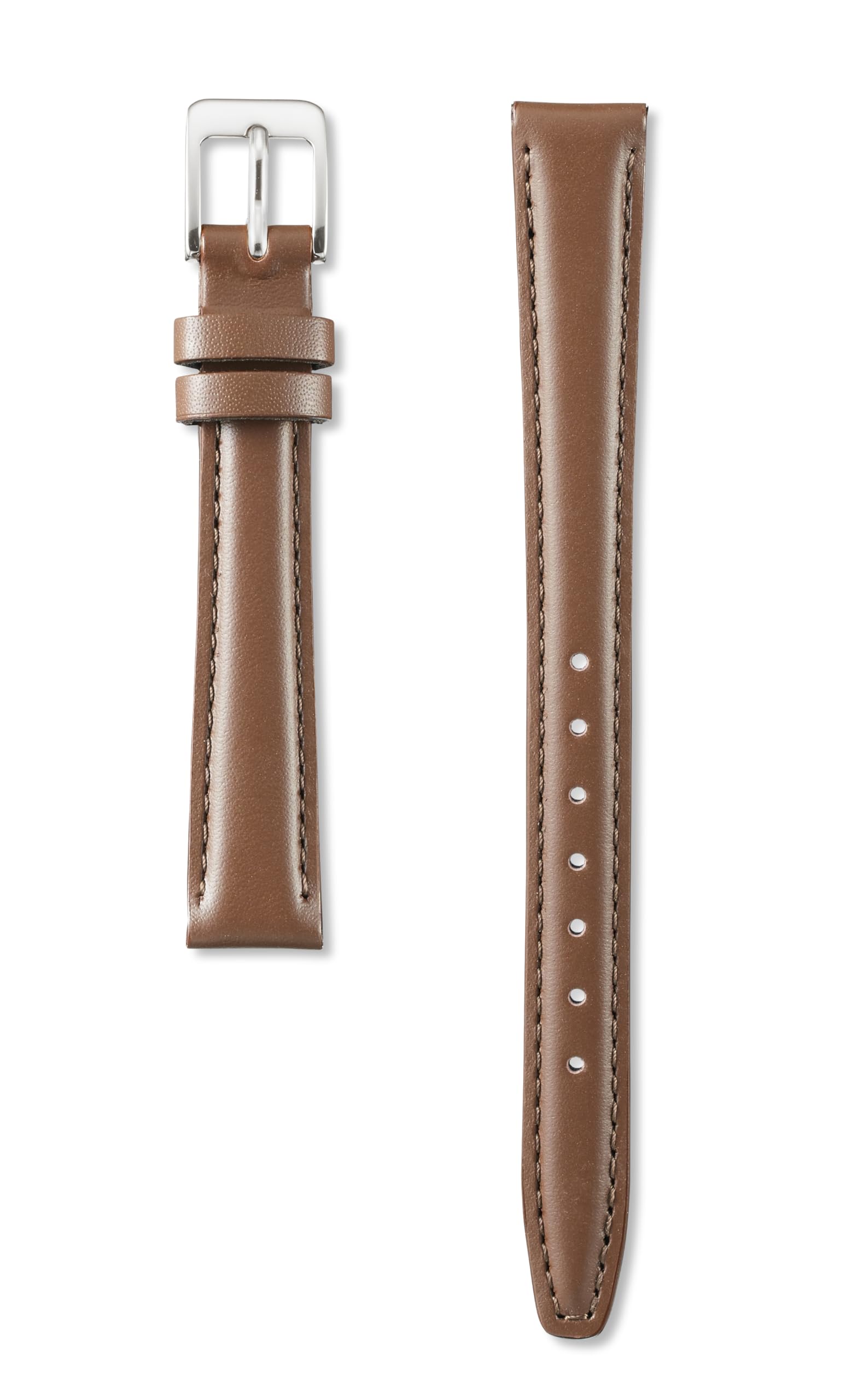 Seiko Watch Replacement Genuine Smooth Cowhide Cut Lug Width Buckle Width Brown Cowhide DXJ9 [Seiko Watch] Band, Product, Leather, Piece, коричневый