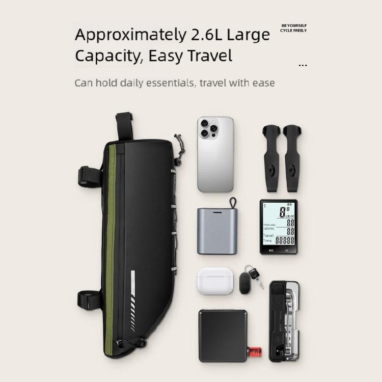 Large Capacity Bikes Front Frame Bag Waterproofs Bike Storage Pouch Cycling Front Saddles Bag Front Top Tube Under Bag