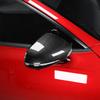 For KIA Stinger 2018      Carbon Fiber Style Bright Black Side Door Rearview Mirror Cover Trim