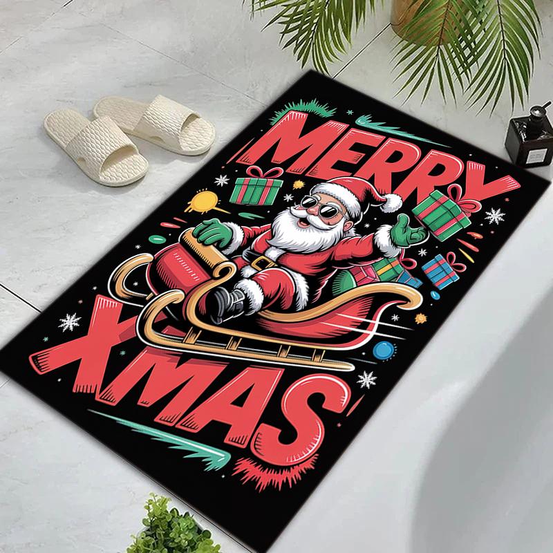 Christmas Nordic Design Carpet Home Decor Printing Room Protective Pad Bathroom Mat