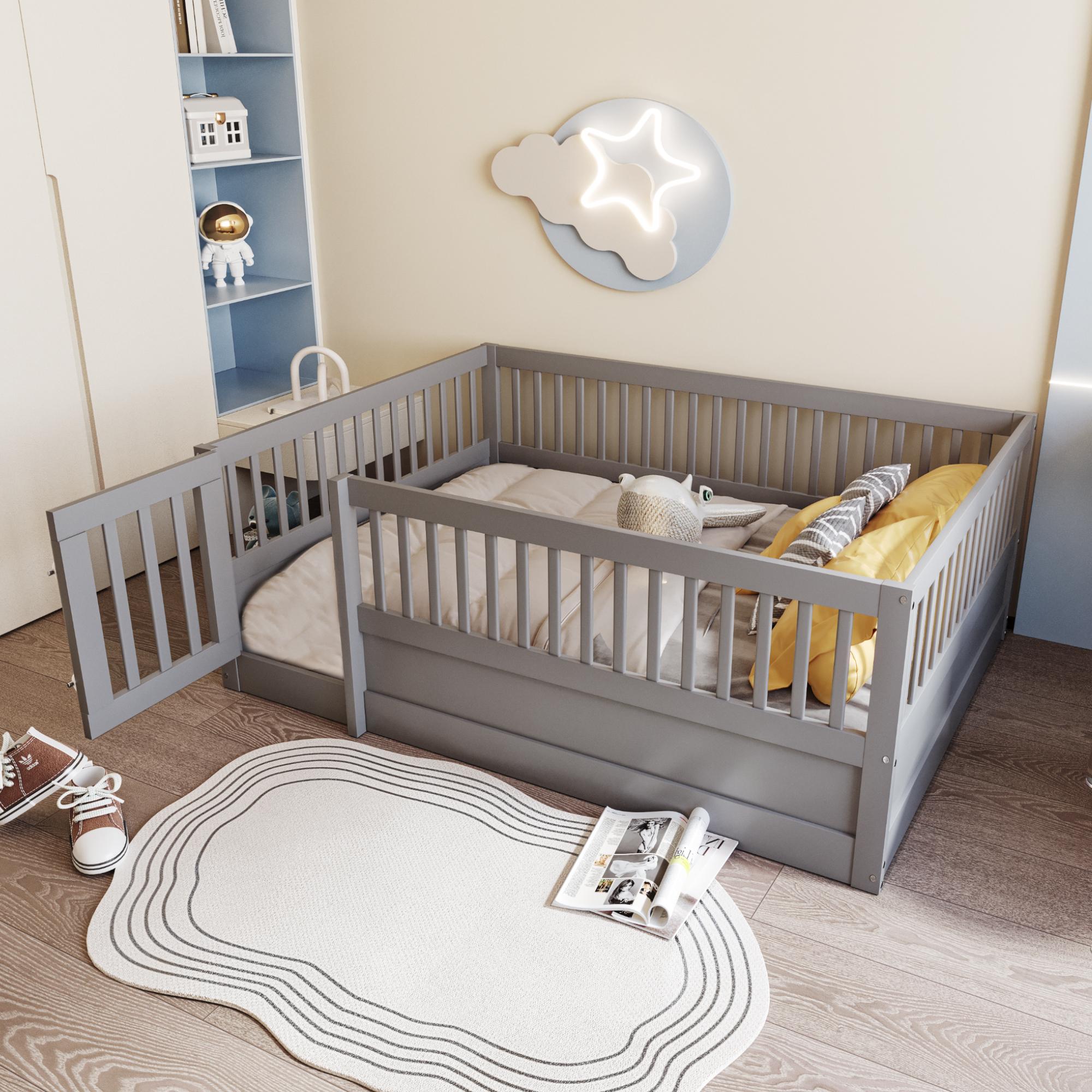 Children`s bed 140 x 200cm, wooden