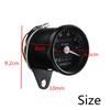 Universal Motorcycle Dual Odometer KMH Speedometer Gauge LED Backlight Signal Li