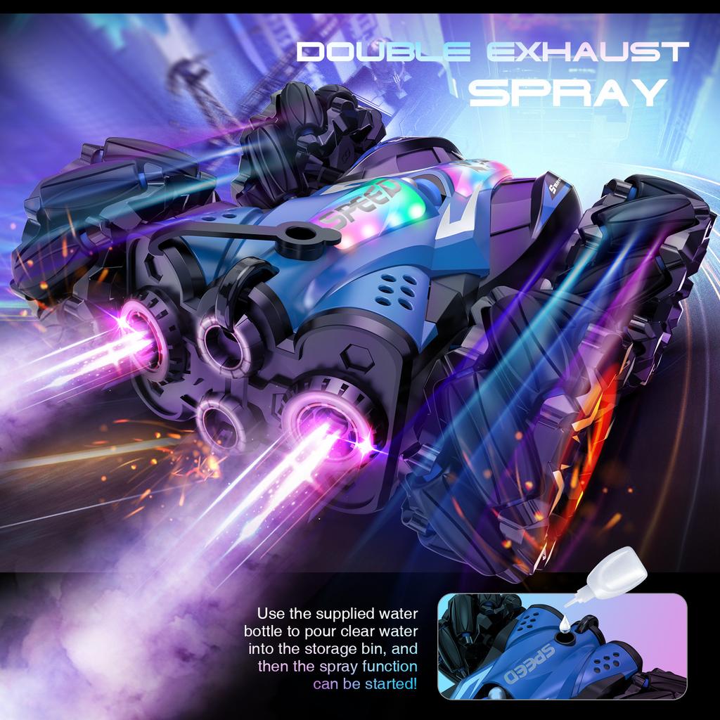 Hot Sale F1 Double-sided Car Gesture Induction Double Spray Stunt Drift Remote Control Car Light Music Children's Toy