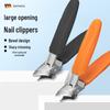 Angled Edge Nail Clippers for Ingrown Nails - Large Opening, Anti-Splash, Pointed Tip, Easy-Use for Seniors