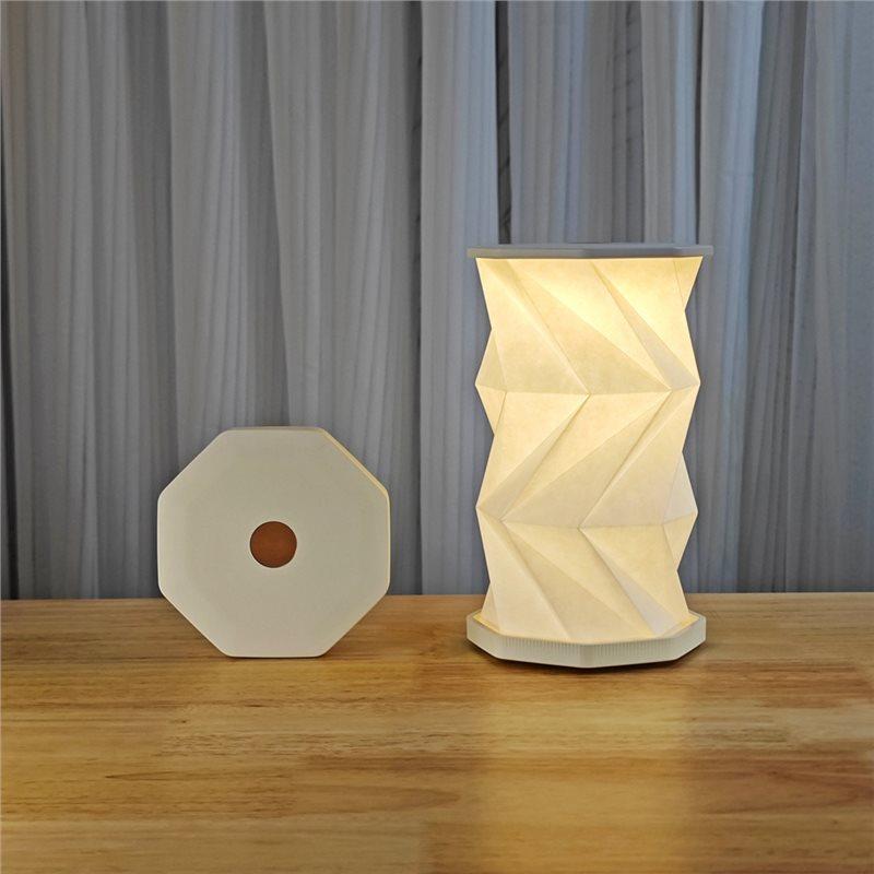 A34R Portable Folding Lamp Dimmable Paper Lantern Emergency Night Light For Camping Traveling Tent Home Bedroom Decor Table Ligh