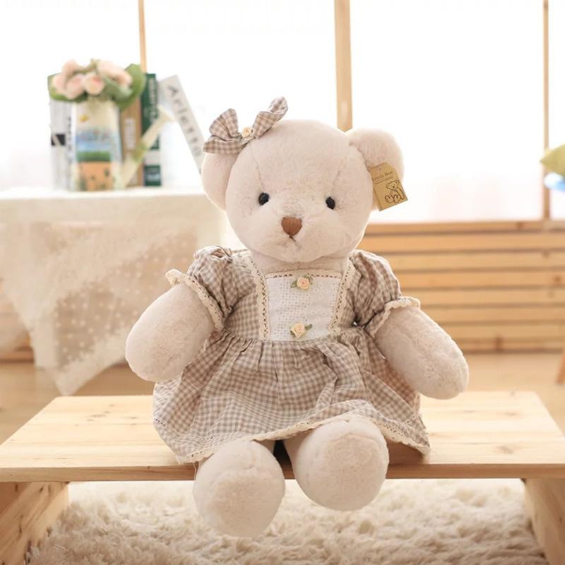 

Dressing Teddy Bear Ragdoll Princess Female Bear Large Hug Bear Skirt Bear Doll Birthday Wedding Gift 45cm