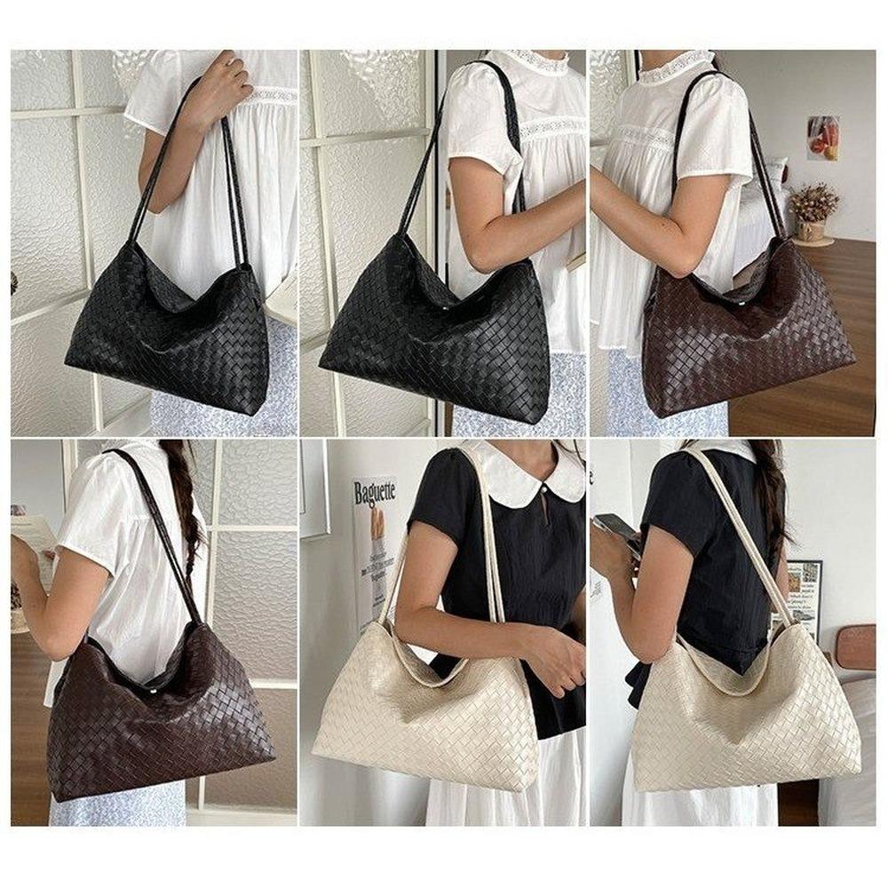 Lightweight Large Capacity Faux Leather Multipurpose Storage Bag for Daily Use