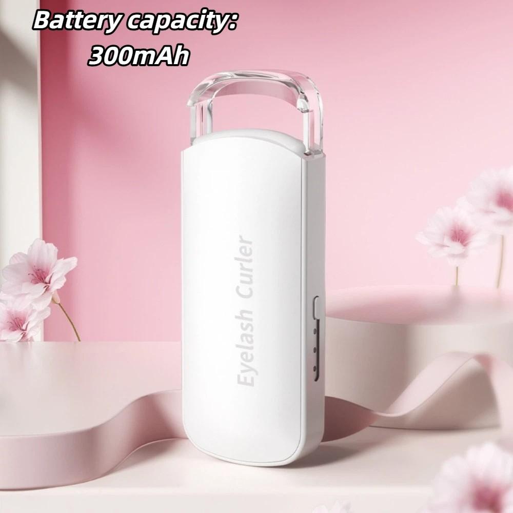 Portable Lightweight Heated Lash Curling Tool Soft Silicone Lash Shaping Tool  Travel Use белый