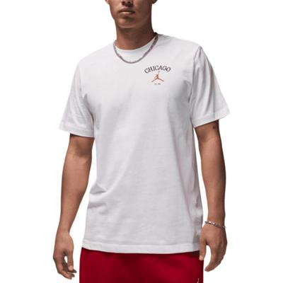 Letter Logo Embroidered Crew Neck Pullover Short Sleeve T-Shirt Men Tops White HF1155-100