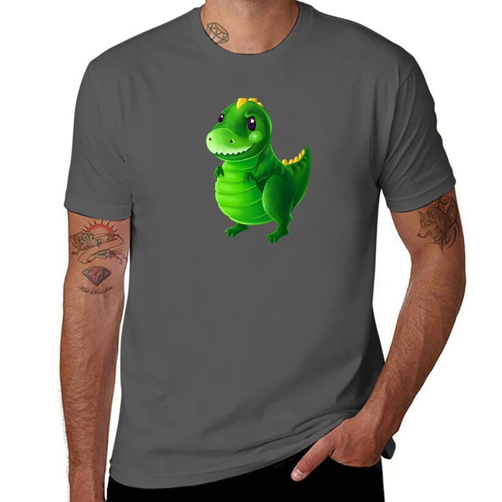 Baby Dinosaur Tshirt All Match Print Short Sleeve Top