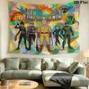 Onepunch Man Wall Tapestry Aesthetic Wall Hanging Printed Fabric Blanket Decorative Tapestries For Bedroom Living Room Home Decor
