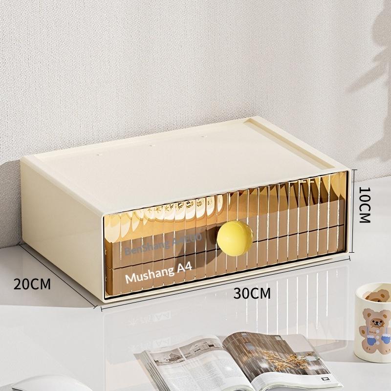 Настольный органайзер с ящиками, Офисная коробка для хранения, Многоуровневый настольный органайзер для канцелярских принадлежностей, Пылезащитный держатель для документов для студентов A14