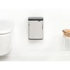 Brabantia Waste Bin with Lid, Manual Operation, Water Resistant, 4L, 20cm (W) x 17.2cm (D) x 27.2cm (H), Made in Belgium, Bo Waste Bin, Brilliant Stee