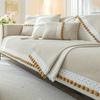 Chenier Sofa Cushion Four Seasons Breathable Sofa Seat Cushion Towel Fabric Backrest Cover Non-slip Cover