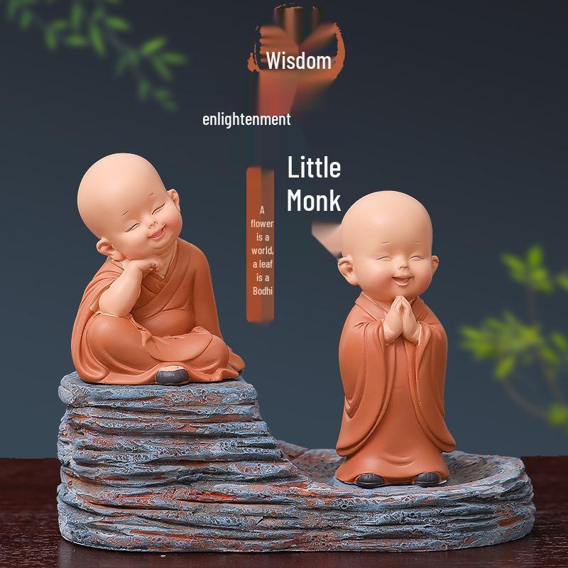 Creative Chinese Monk Ornaments for Home Decor - Living Room, TV Cabinet, Entrance, Tea Table, Study & Office Decorations
