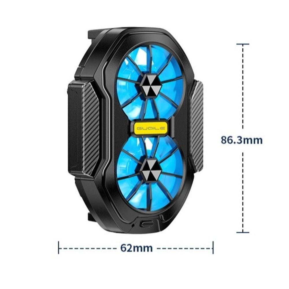 Rechargeable Mobile Phone Cooler 600mAh Dual Fan Cooler New Game Cooling Back Clip For Gaming