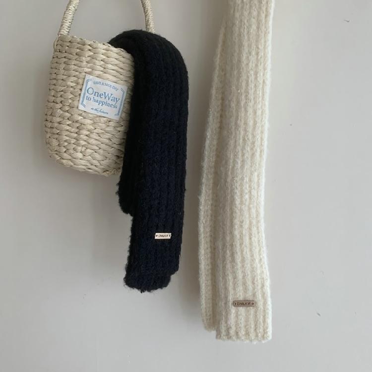 Women Y2k Girls Narrow Type Scarf Winter Scarf Lady Shopping Taking Photo Scarf