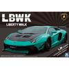 Aoshima 1/24 Liberty Walk Series No. 21 LB Works Lamborghini Aventador Limited Edition Ver. 2 Plastic Model Kit (Molded Color)