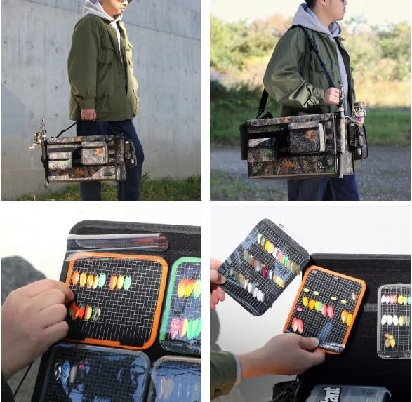 INNER HATCH Hatch Fishing Bass Trout Bag Made In Japan Camo [Full Clip] 29.5Inner 29.5 FGB-006 (Backwood BWD)