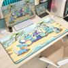 Grand Tapis de Souris pour Ordinateur Portable Gaming P-Pokemon Impression HD Tapis de Clavier en Caoutchouc Dessin Animé Mignon Oshawott 900x400mm Tapis de Souris
