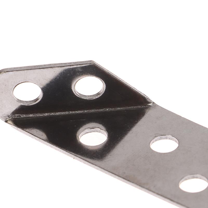10Pcs Universal Furniture Corner Connector Stainless Steel Corner Brace Heavy Duty Angle Shelf Brackets For Wood