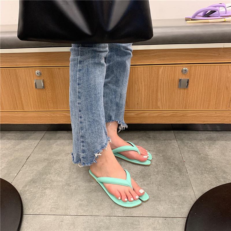 Fashion Celebrity Solid split toe slippers women sandalias flat summer flip flops ladies shoes casual tabi ninia slides zapatillas mujer