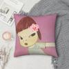 Art YYoshitomo NNara Pillow Case Square DoubleSided Printing Sofa Cushion Cover Pillowcase Bedroom Bedside