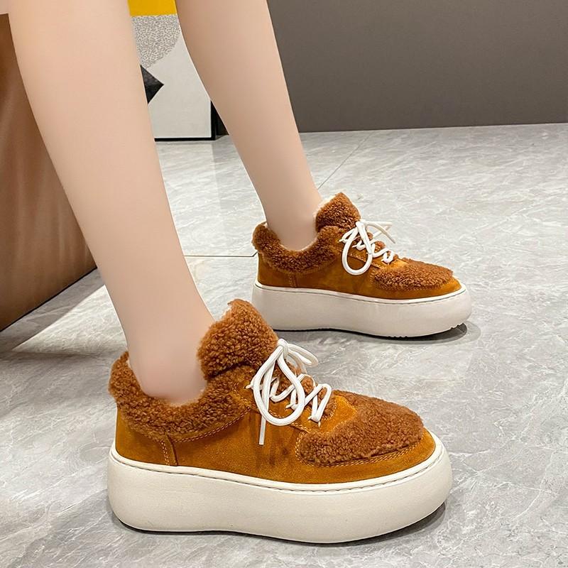 

Fashion White Snow Boots Women s Winter Warm Thi Bot Fur Booties Ort Cotton Oes Northeastern Rubber Outsoles Casual Shoes 35 жёлтый