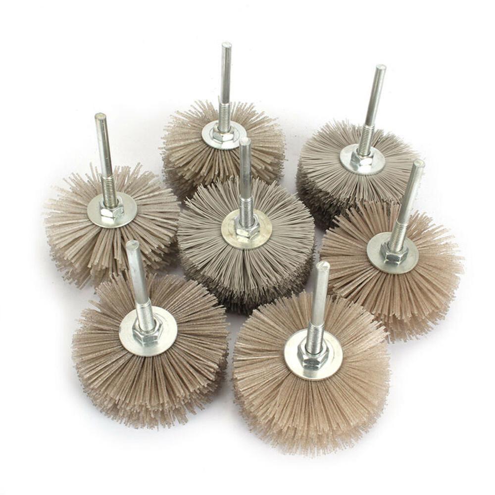 Long Lasting 80mm Nylon Wheel Brush Grinding Head for Woodwork Polishing