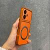 Upgraded Big Lens Protection Case for OPPO A5 Pro 4G/5G,A3 Pro 5G Luxury Leather Casing with Magnetic Ring