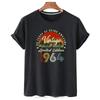 Oversized Birthday Anniversary T-shirts 1964 1974 1984 Family Party Cotton T Shirt Short Sleeve Tshirt Vintage Tee Gift Clothes