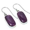Ruby In Zoisite Handmade Lab-Created 925 Sterling Silver Gift Earring 1.50" I9G03