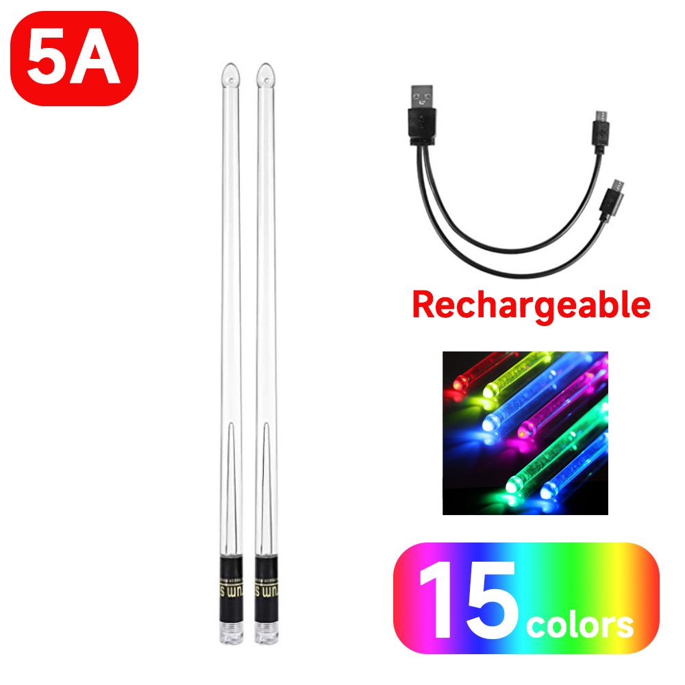Luminous Drumsticks Rechargeable/Battery Led Light Up