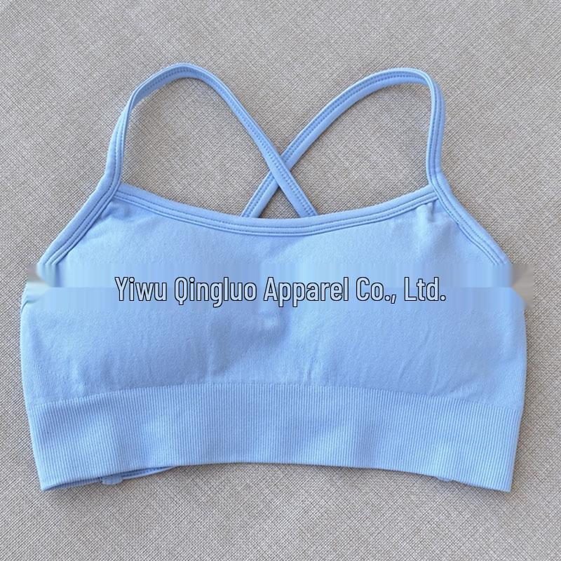 DFYNE Nahtloser Sport-BH mit Kreuzrücken aus Nylon-Spandex für Damen