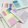 Portable Refillable Notepads Colorful Adhesive Index Label for Student Office Workers Note Taking Office School Supplies