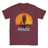 Unisexs TShirt Walk for Peace Monks with Aloka Dog Novelty Cotton Tees Minimalist Zen T Shirts Round Neck merchandise Plus Size