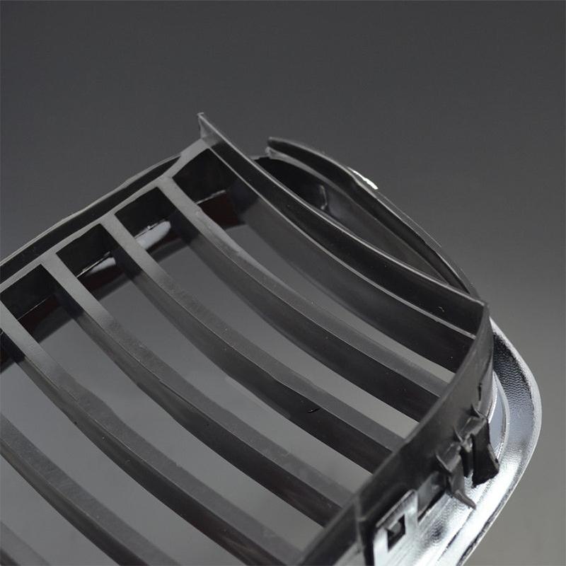 100% Brand New And High Quality ABS plastic Black and silver surround Front Chrome Grille Grill For B/MW E39 5-series 97-03