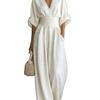Elegant Waisted V-neck Women’s Jumpsuit