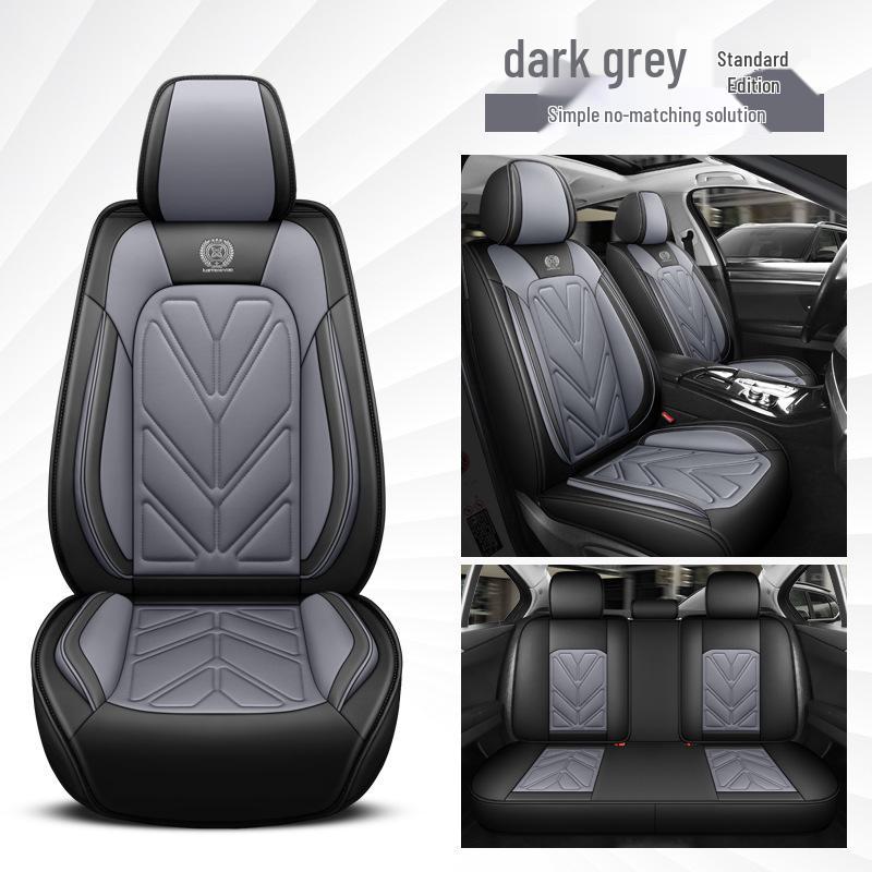 Universal Leather Car Seat Cushion for 5-Seaters - All-Season Fit