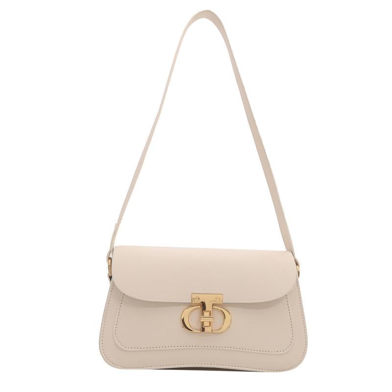 Chic Retro Stylish Women's Spring Small Square Bag Casual Shoulder Handbag In Black White Brown Beige