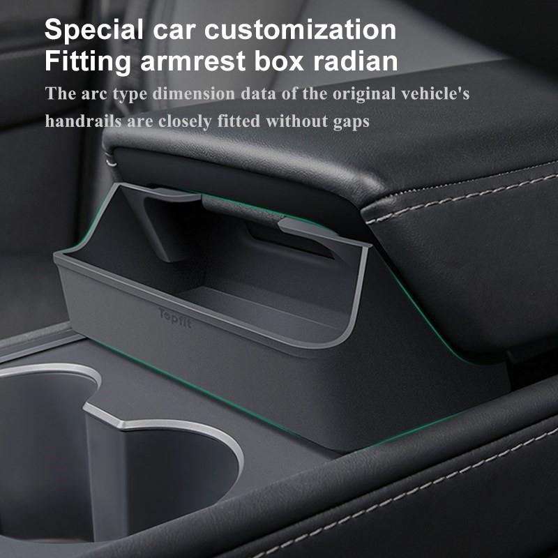 For Tesla 2023 Model 3 Model Y Central Control Armrest Glasses Pocket Accessories 2023 Glasses Case Silicon Storage Casket