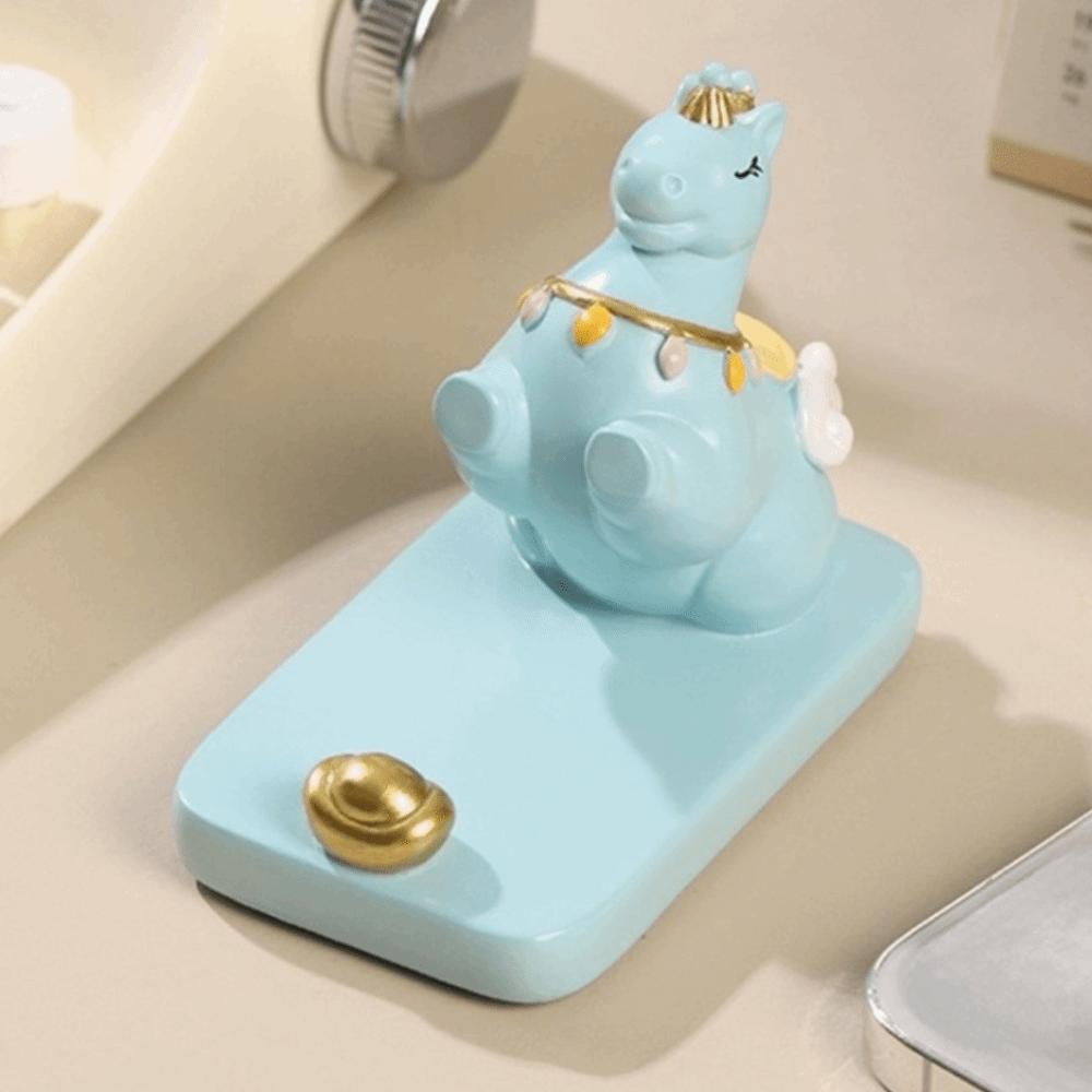 Horse Mascot Mobile Phone Stand Resin Cell Phone Bracket Zodiac Pony Phone Holder Small Gifts