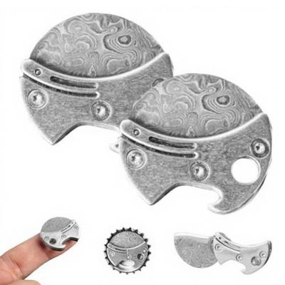 1/2Pcs Mini Bottle Opener EDC Cutter Heavy Duty Metal Lightweight DIY Packages Camping