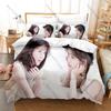 Korean Singer IU Bedding Set, Duvet Cover & 2 Pillowcases, Popular Music Star Design Comfortable Home Bedding Supplies