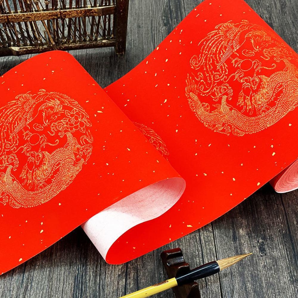 5Sets Thickening Spring Festival Couplet Red Paper Chinese Red Rice Paper  Handwritten Couplets