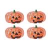 Halloween Pumpkin Head Squeeze Toy Set 4 Pieces Soft Squishy Stress Relief Sensory Toy Slow Rising Material for Kids Adults