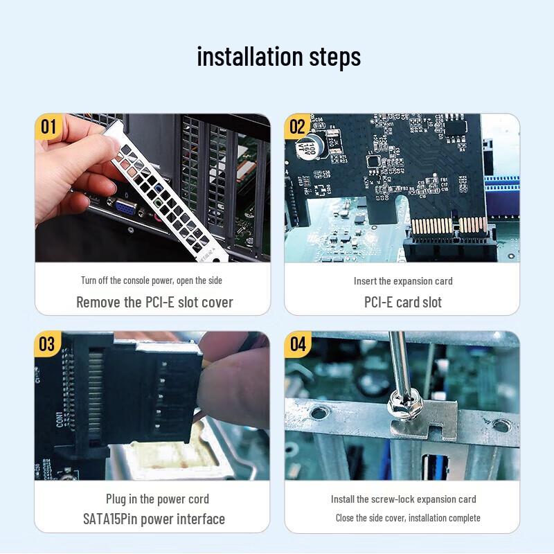 UGREEN PCI-E to 4-Port USB 3.0 Expansion Card